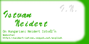 istvan neidert business card